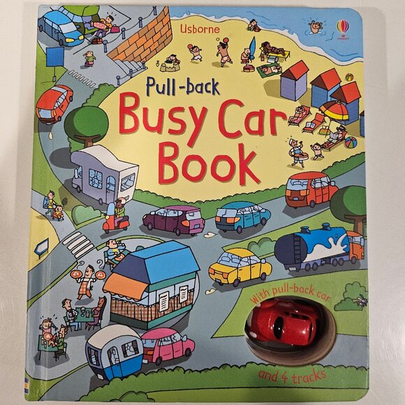 Usborne Pull Back Busy Car Book - Picture 1 of 6